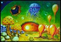 Kindliche Neugier; Gouache und Aquarellstifte auf Aquarellpapier;
100 x 70 cm
